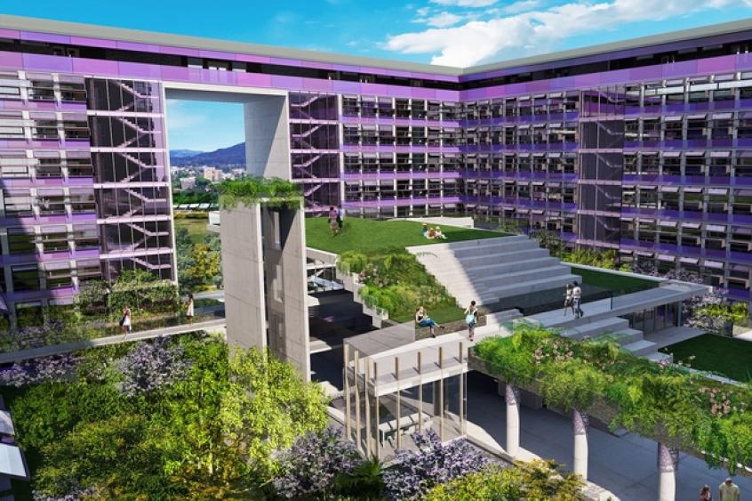 University of Queensland’s student residences project designed by Wilson Architects and Partners Hill. Image: Wilson Architects and Partners Hill