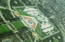 The green roof of Parliament The green roof of Parliament House from above Photo by Carl Davies